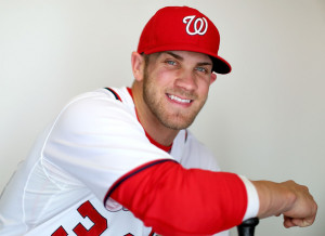 Bryce Harper Bryce Harper #34 of the Washington Nationals poses for a ...