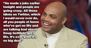Charles Barkley Is The World’s Best Crisis Management Specialist