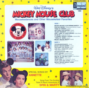 Walt Disney's Mickey Mouse Club by Disneyland Records