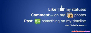 Like My Status Quotes Facebook Timeline Cover | Comments Fb Covers