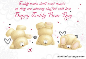 Happy Teddy Bear Day Pictures and Wishes for Him / Her (32)