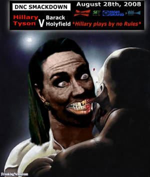 Funny Hillary Clinton as Mike Tyson