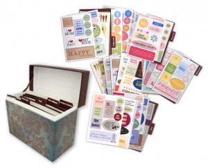 Die Cuts with a View - Recipe Box with Quotes and Sayings and Dividers