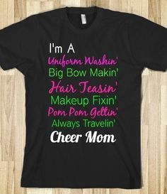 this is adorable cheer mom shirt from glamfoxx shirts might change a ...