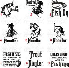 Funny Fishing Quotes | ... FISH SAYINGS,DECAL, STICKER,RAINBO W TROUT ...