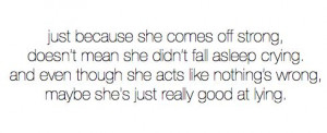 ... break down stay strong and depend upon the lord to give you strength