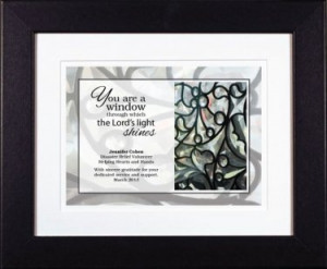 Personalized Service Appreciation Plaque - You Are a Window