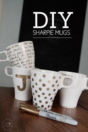 Cinsarah: DIY Sharpie Mugs