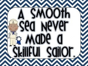 Nautical Chevron Inspirational Quotes Posters