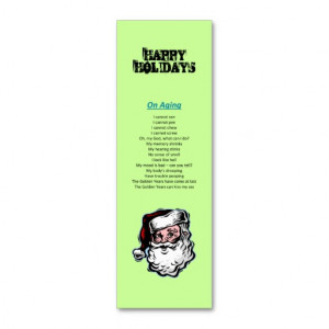 Happy Holidays Santa Christmas Bookmark Business Card Templates