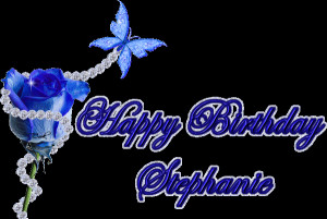 Glitter Text » Personal » Happy Birthday Stephanie