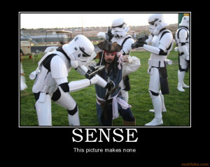 SENSE - This picture makes none demotivational poster