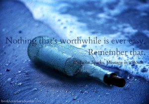 nicholas sparks quotes message in a bottle