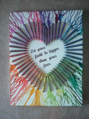 Melted Crayon Art