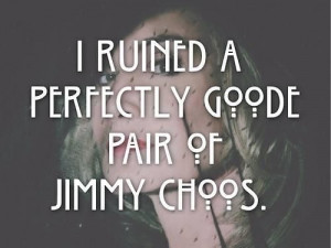 ruined a perfectly good pair of Jimmy Choos. Only Fiona! #AHS #Coven