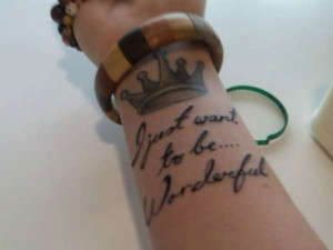 Marilyns Quote Tattoo