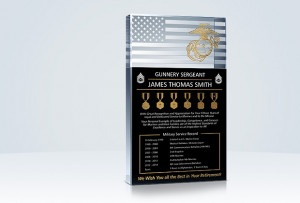 Home » Military Gifts » U.S. Marine Corps » USMC Retirement Plaque