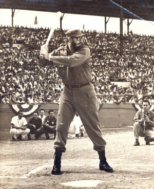 Fidel Castro Playing Baseball