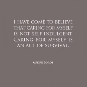 Caring for yourself