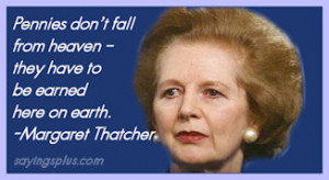 Margaret Thatcher Quotes on Money and Economics