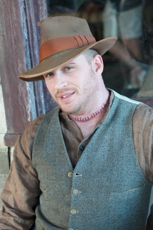 Tom Hardy as Forrest Bondurant with make up by Ken Diaz.I love the ...