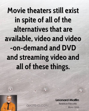 ... video-on-demand and DVD and streaming video and all of these things