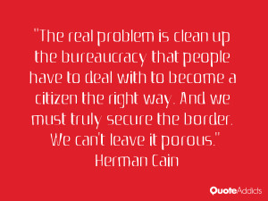 The real problem is clean up the bureaucracy that people have to deal ...