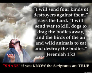 Bible Quotes: Jeremiah 15:3