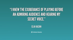 knew the exuberance of playing before an admiring audience and ...