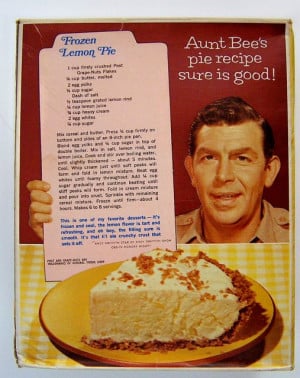 ... , Andy Griffith, Bees Frozen, Lemon Pies, Pie Recipes, Aunts Bees S