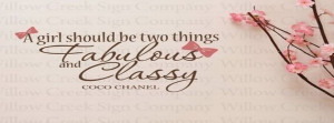 Classy Coco Chanel Cute Fabulous Timeline Cover
