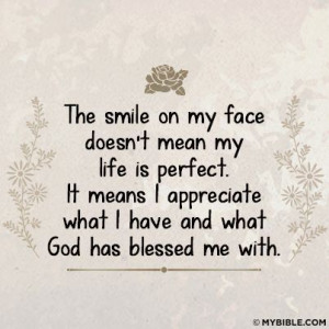 appreciate God.....