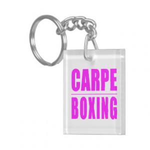 Funny Girl Boxers Quotes : Carpe Boxing Keychain