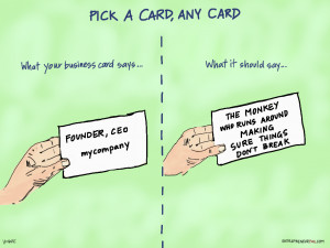 What’s the role of an entrepreneur…on a business card?