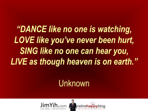 Love To Sing Quotes Dance love sing live