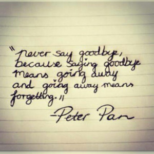 Inspiring quote by Peter Pan