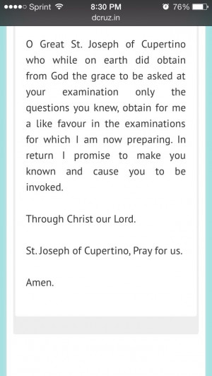 St Joseph of Cupertino