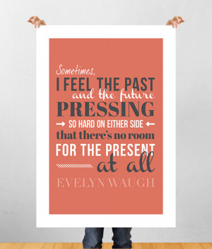 Evelyn Waugh – Typography Poster by Katya Sarria