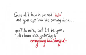 everything has changed quotes