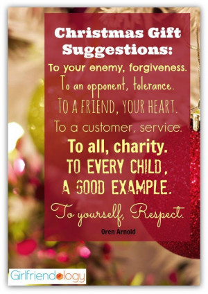 Christmas Gift Suggestions - like forgiveness, tolerance, your heart ...