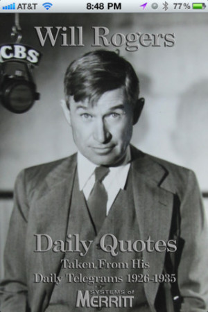 Download Will Rogers Daily Quotes iPhone iPad iOS