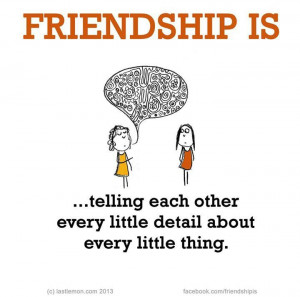 Sharing every morsel of detail...