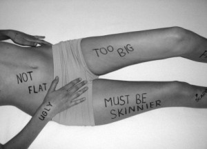 anorexia, black and white, fat, insecurity, need a shrink, not pretty ...