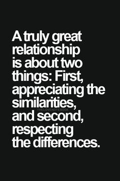 ... the similarities, and second respecting the differences