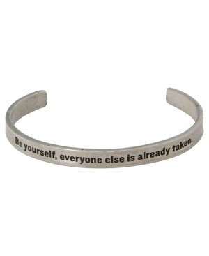 Oscar Wilde Quote Bracelet