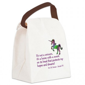 ... Gifts > Abctv Bags & Totes > Scrubs Unicorn Quotes Canvas Lunch Bag