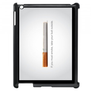 Anti Tobacco Quote iPad Case