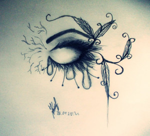Sad eye. Tears by artmaker77