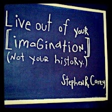 Live out of your imagination, not your history.