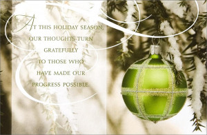 ... Christmas Cards > Business Holiday Cards > Green Ornament Appreciation